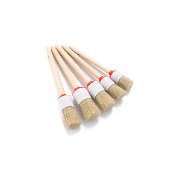 KIT BROCHAS MANGO DE MADERA x5